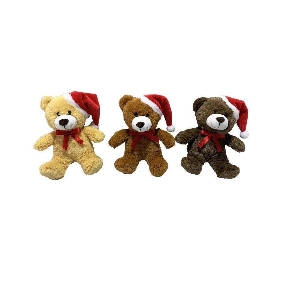 Santas Forest 28503 Teddy Bears 3 Assortment, 6.5", Brown