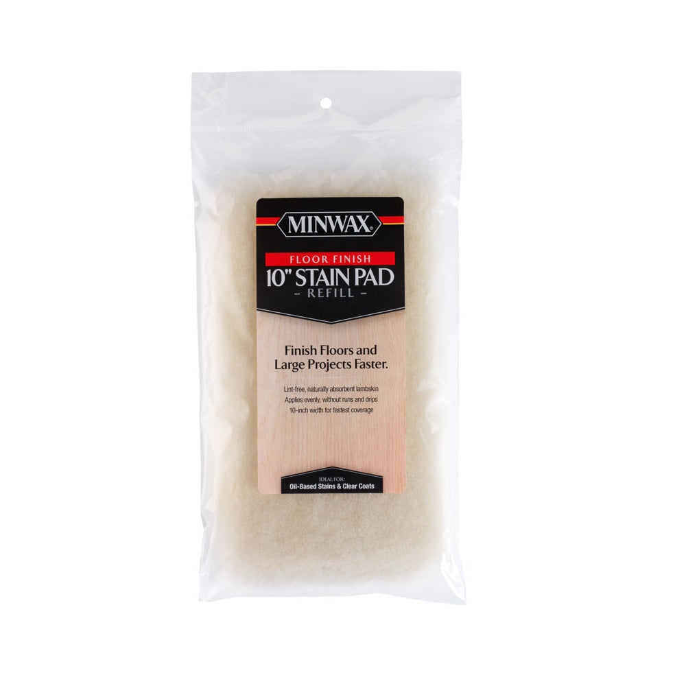 Minwax 427130100 Floor Stain Pad, 10" X 6-1/2", Lambskin