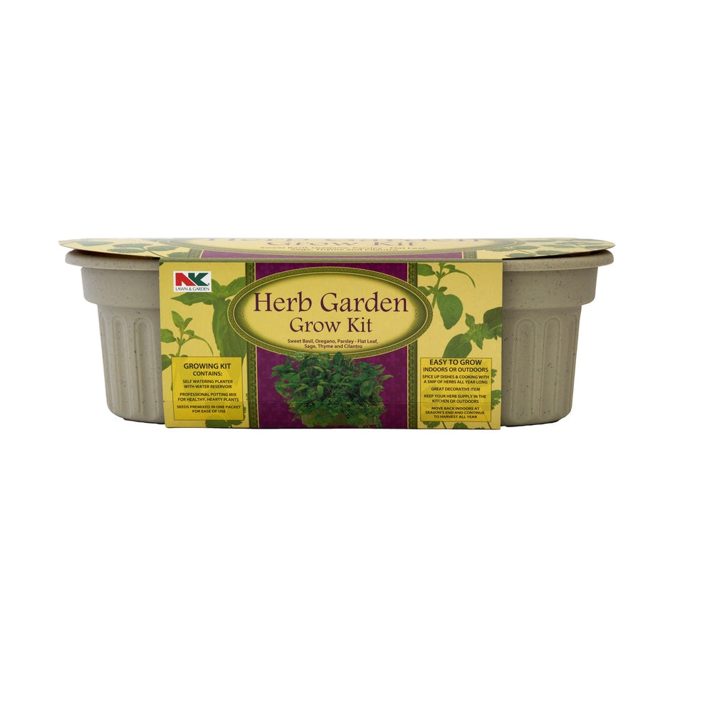 NK Lawn & Garden KHB6 Herb Garden Grow Kit, Gray, 1 pk
