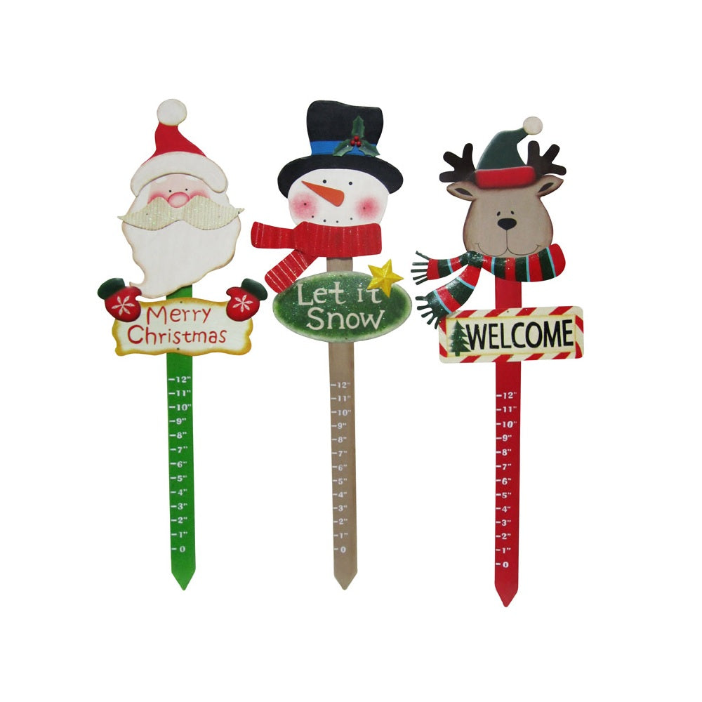 Alpine WTA102A  Christmas Decoration Stakes, Assorted