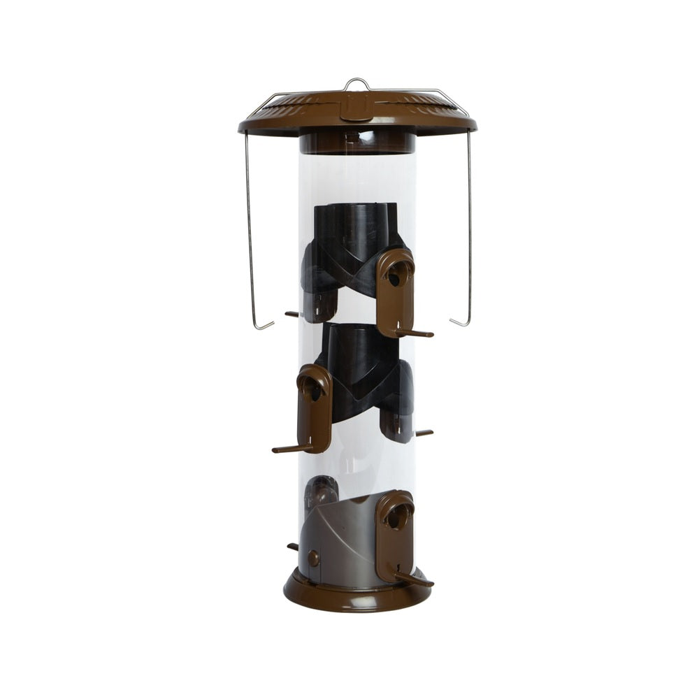 Nature's Way WMFFB-19 Tube Bird Feeder, Brown, Metal/Plastic
