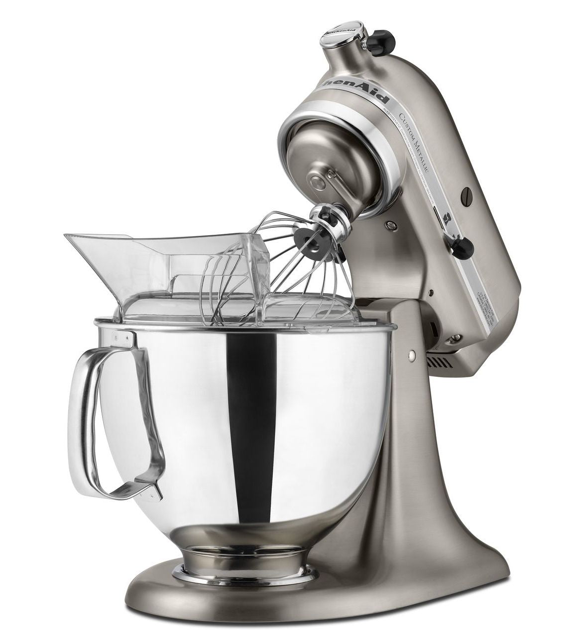 KitchenAid KSM152 Custom Metallic Series Tilt-Head Stand Mixer, 5-Qt., Brushed Nickel