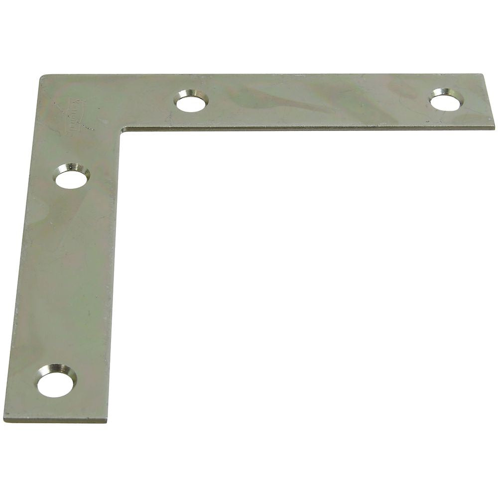 National Hardware N114-116 V117 Zinc Plated Flat Corner Brace, 4" x 3/4"