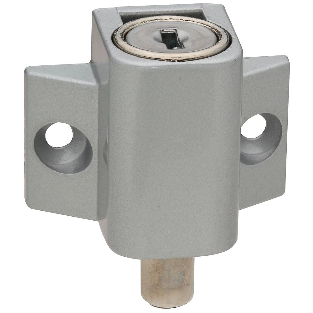 National Hardware N245-969 Keyed Patio Door Lock, Aluminum