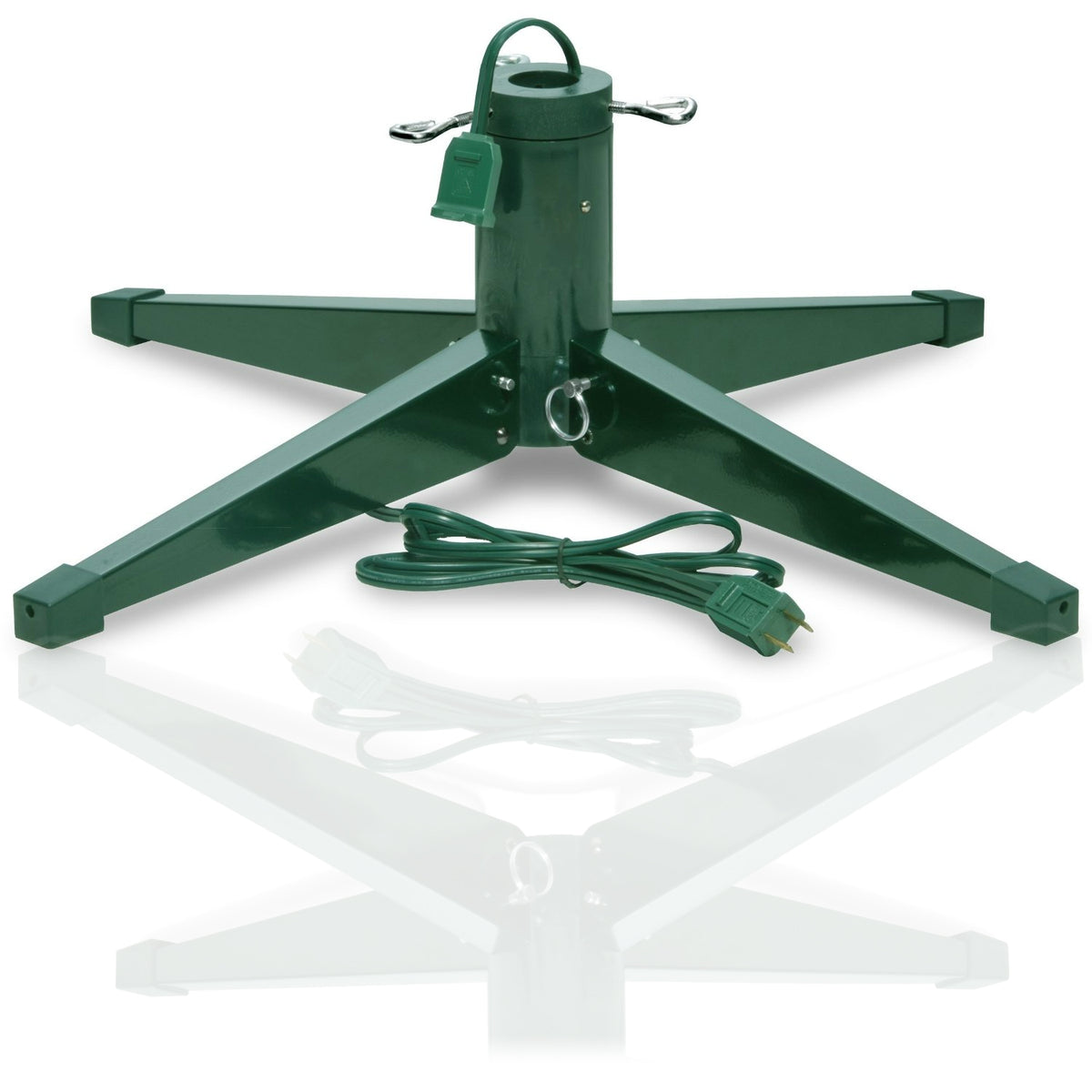 National Tree 95-24RV Rotating Metal Christmas Tree Stand, Green, 22"