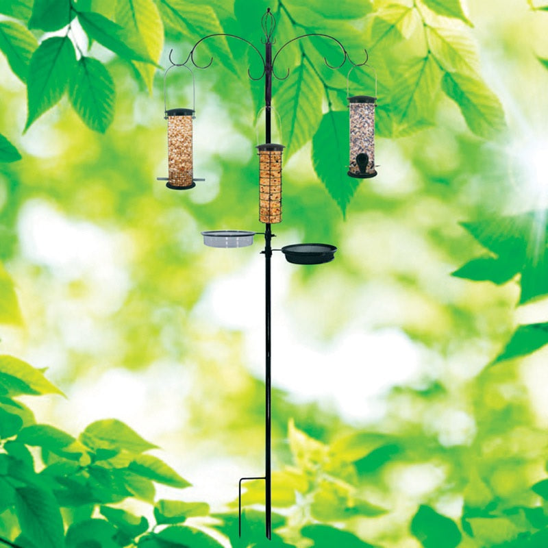 North States 1762  Wild Bird and Finch Bird Feeder, Metal, 80" x 24-3/4"
