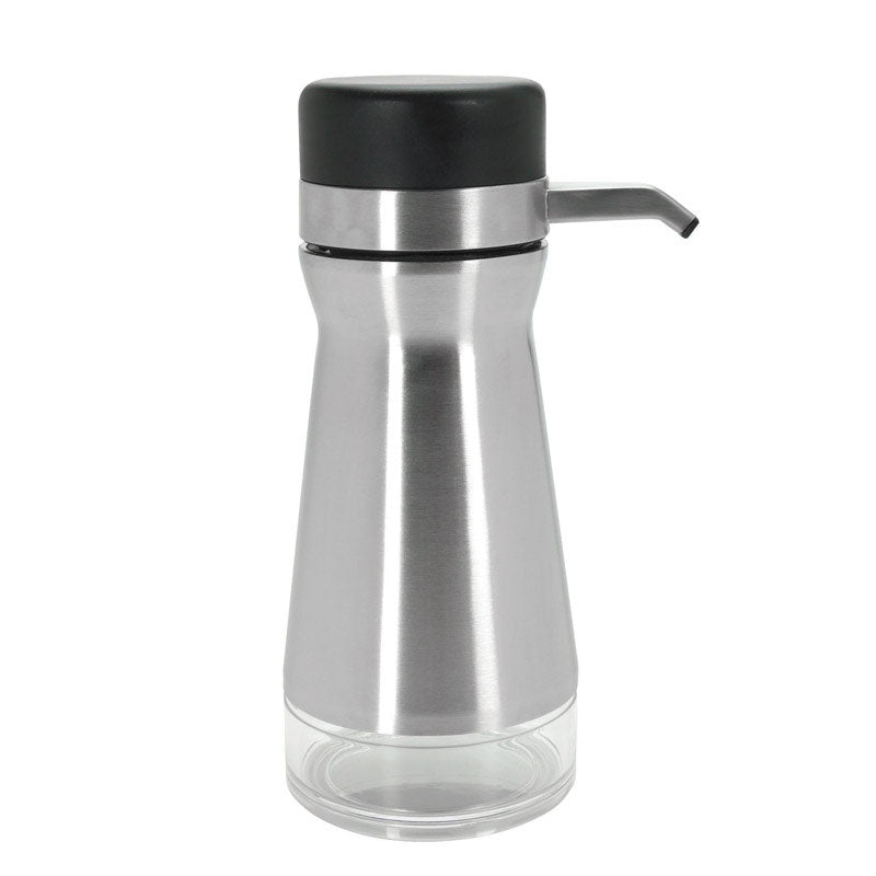 OXO 13171800 Good Grips Soap Dispenser, Stainless Steel, Silver/Black, 14 Oz