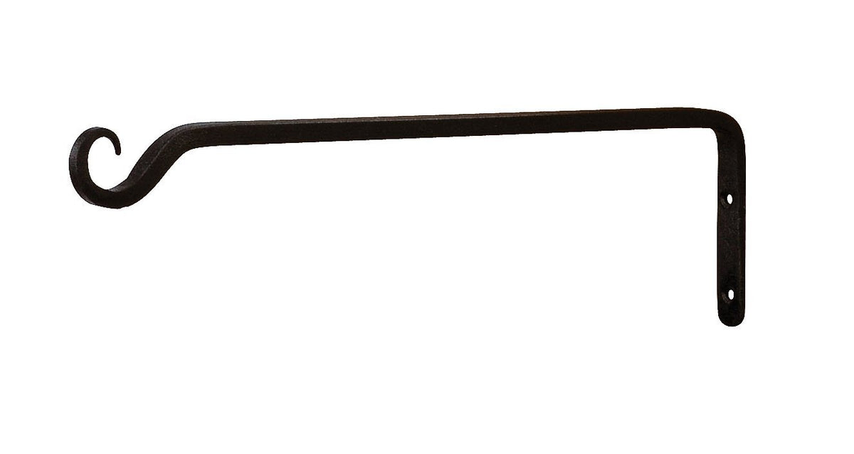 Panacea 89415 Hand Forged Straight Hook, 15", Black