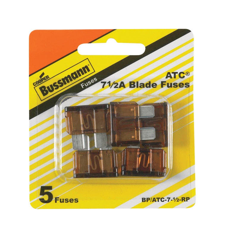 Cooper Bussmann BP/ATC-7-1/2-RP Automotive Fuses, 7.5 Amp