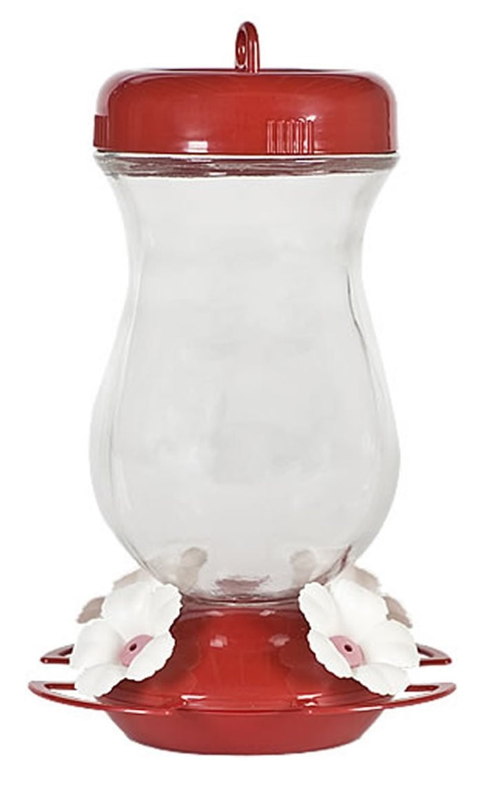 Perky Pet 132TF Top Fill Glass Hummingbird Feeder, 24 Oz