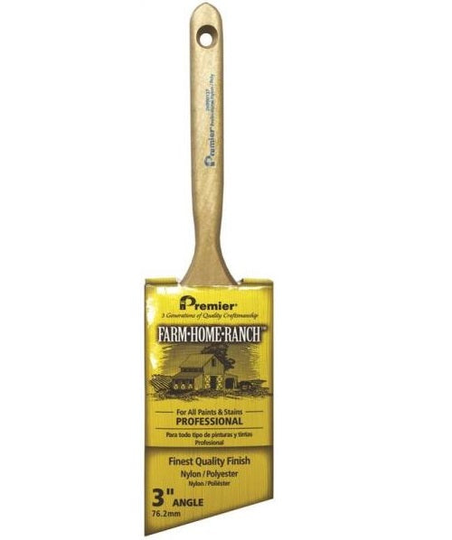 Premier Paint Roller FHR00137 Farm Home Ranch Angle Sash Paint Brush, 3"
