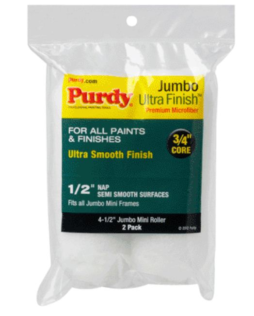 Purdy 140624053 Jumbo Ultra Finish Mini Roller, 4-1/2" X 1/2"