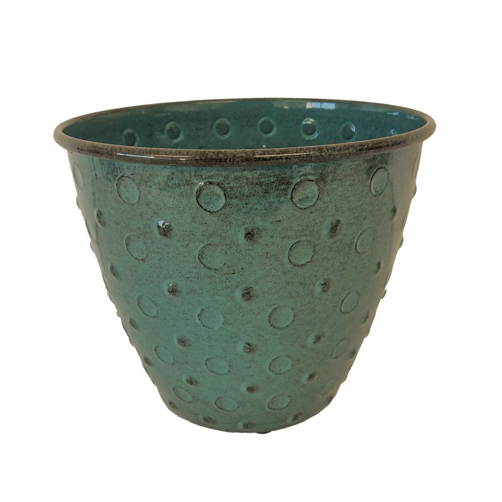 Robert Allen MPT02549 Mandalay Round Planter, 12 Inch