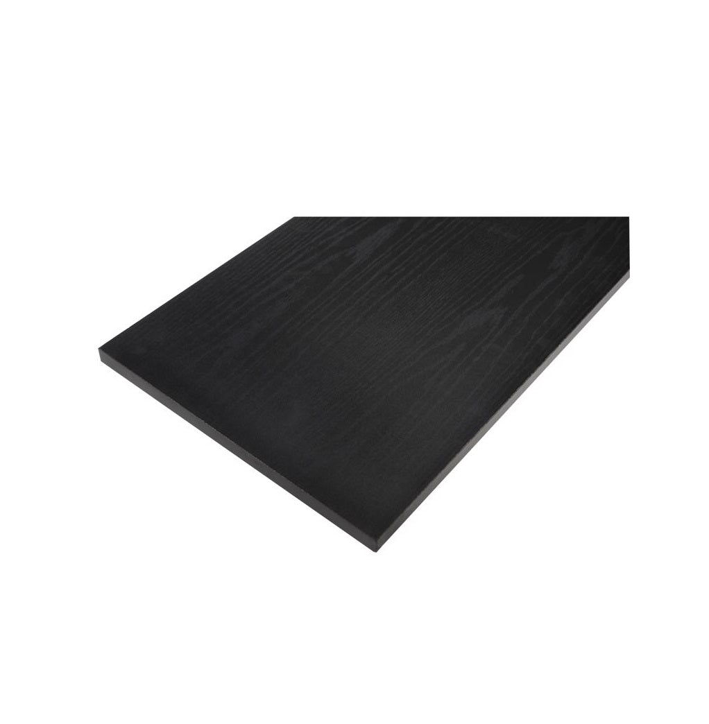 Rubbermaid 4B2500BLA Decorative Wall Shelf, Wood