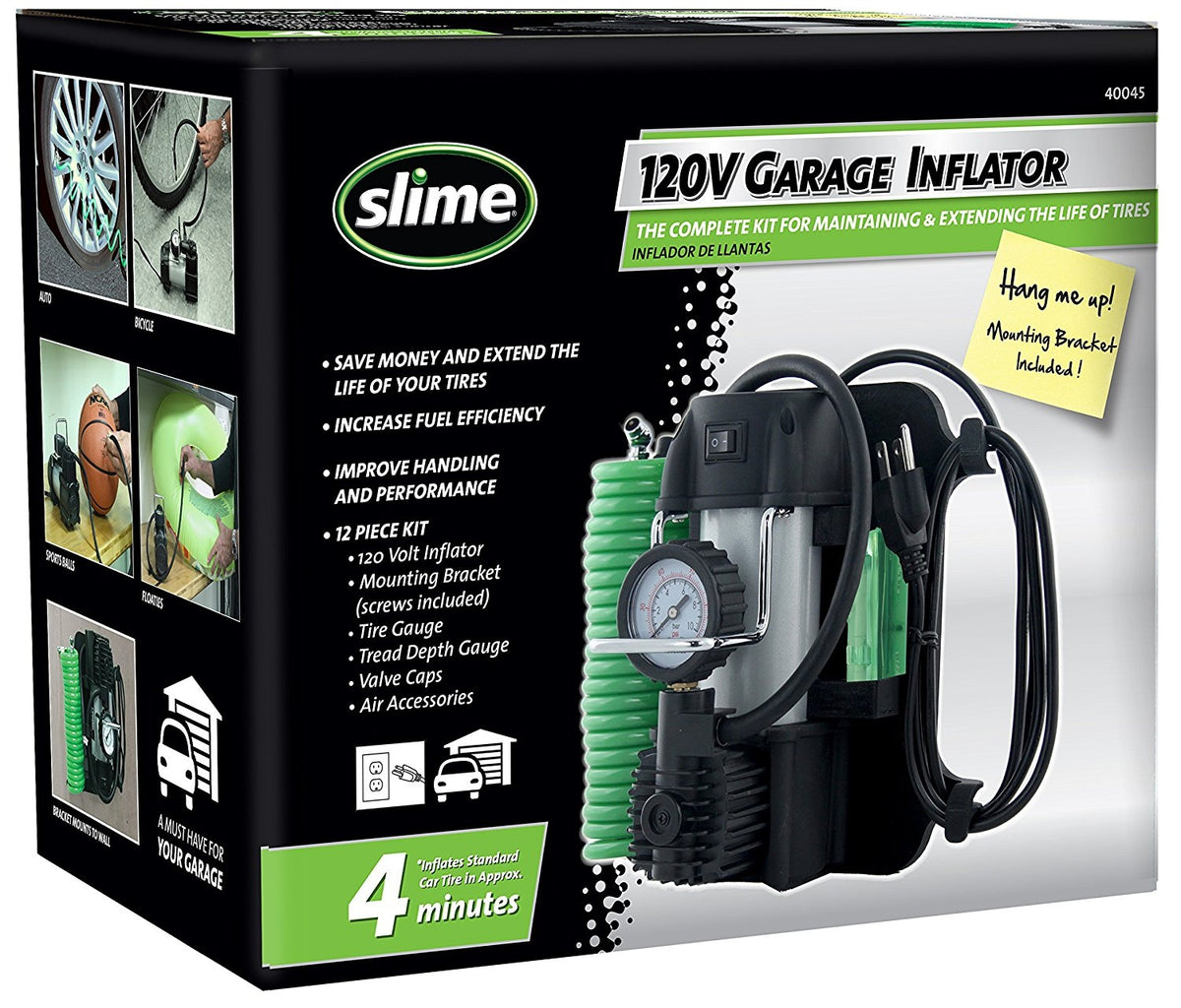 Buy slime 120v garage inflator 40045 - Online store for automotive, compressors / inflators in USA, on sale, low price, discount deals, coupon code