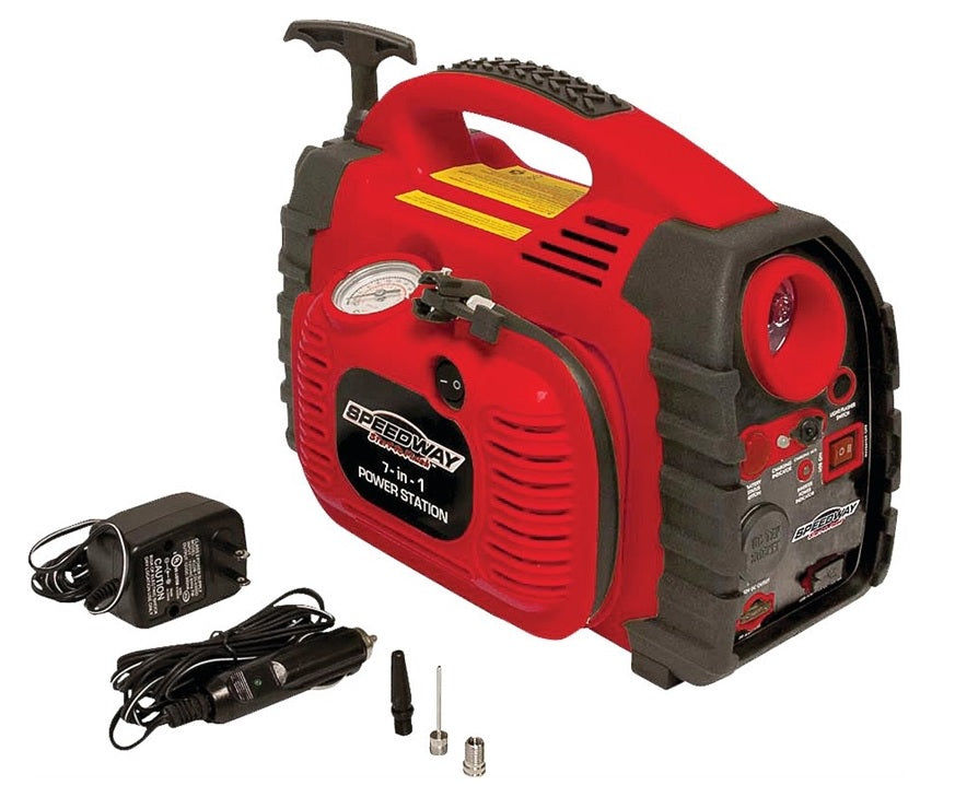 Speedway 52036 7-In-1 Power Station Jump Starter & Inflator, 260 psi