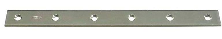 Stanley 220335 Mending Plate, 12" x 1-1/8", Zinc Plated