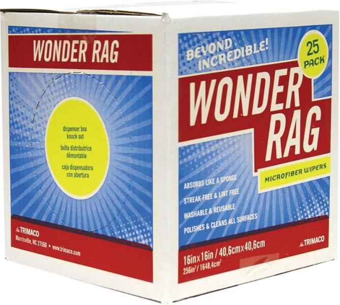 Trimaco 83625 Absorbent Painters Rag, 16" x 16", Microfiber