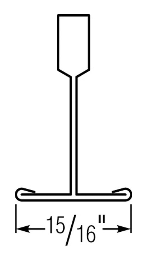 USG 209885 Donn Offset Double Web Cross Tee, Galvanized Steel, 4' x 1"