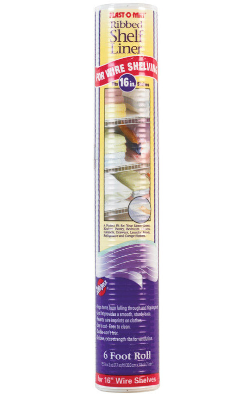 Warp's WSPM-606-W Waterproof Shelf Liner, 15.5" x 6', White