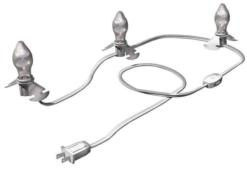 Westinghouse 28549 Three Bulb C7 Replacement Cord, 8'